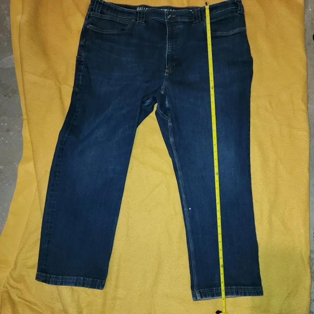 Duluth mens ballroom double flex relaxed dark wash jeans sz 44×30